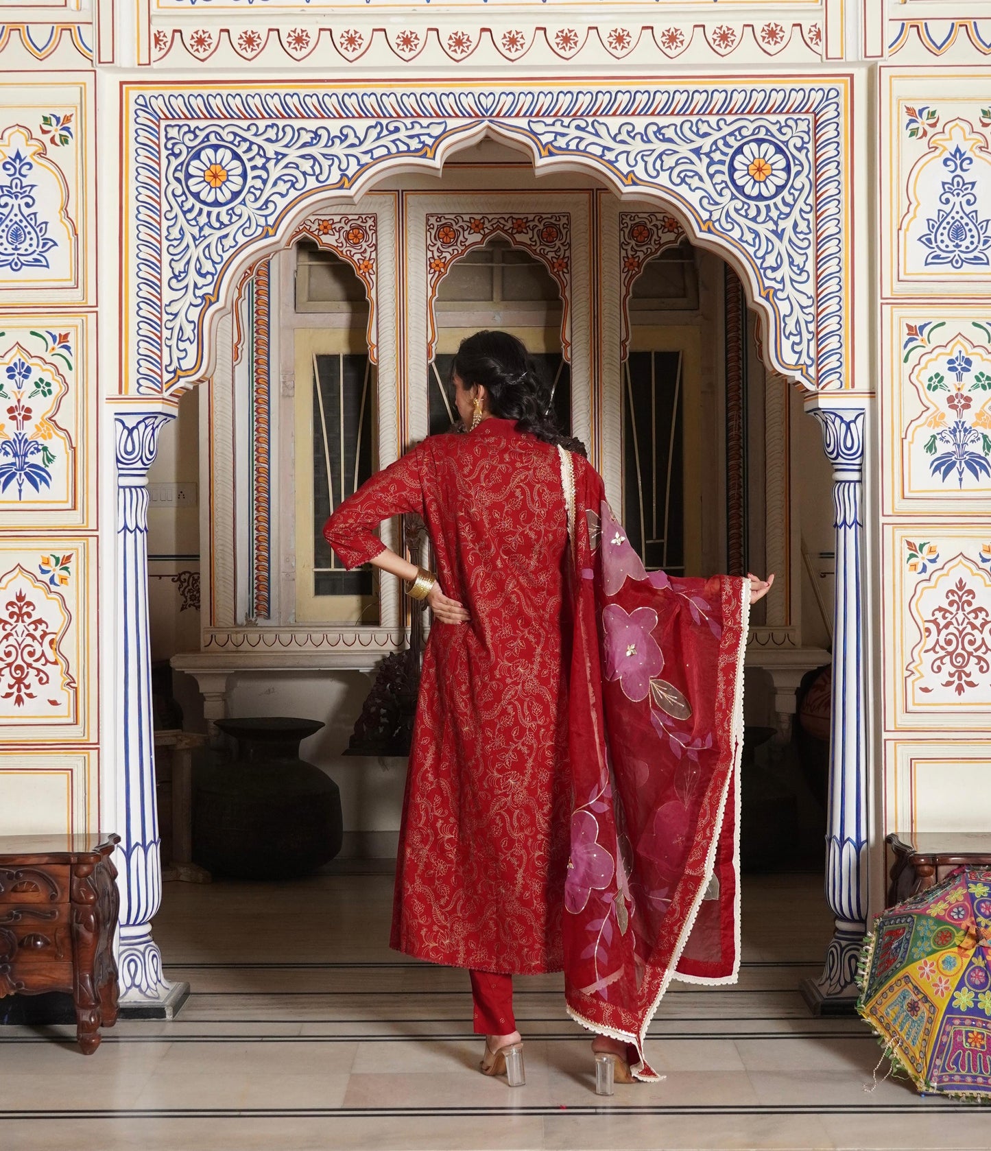 Anarkali Aliya Kurti Set