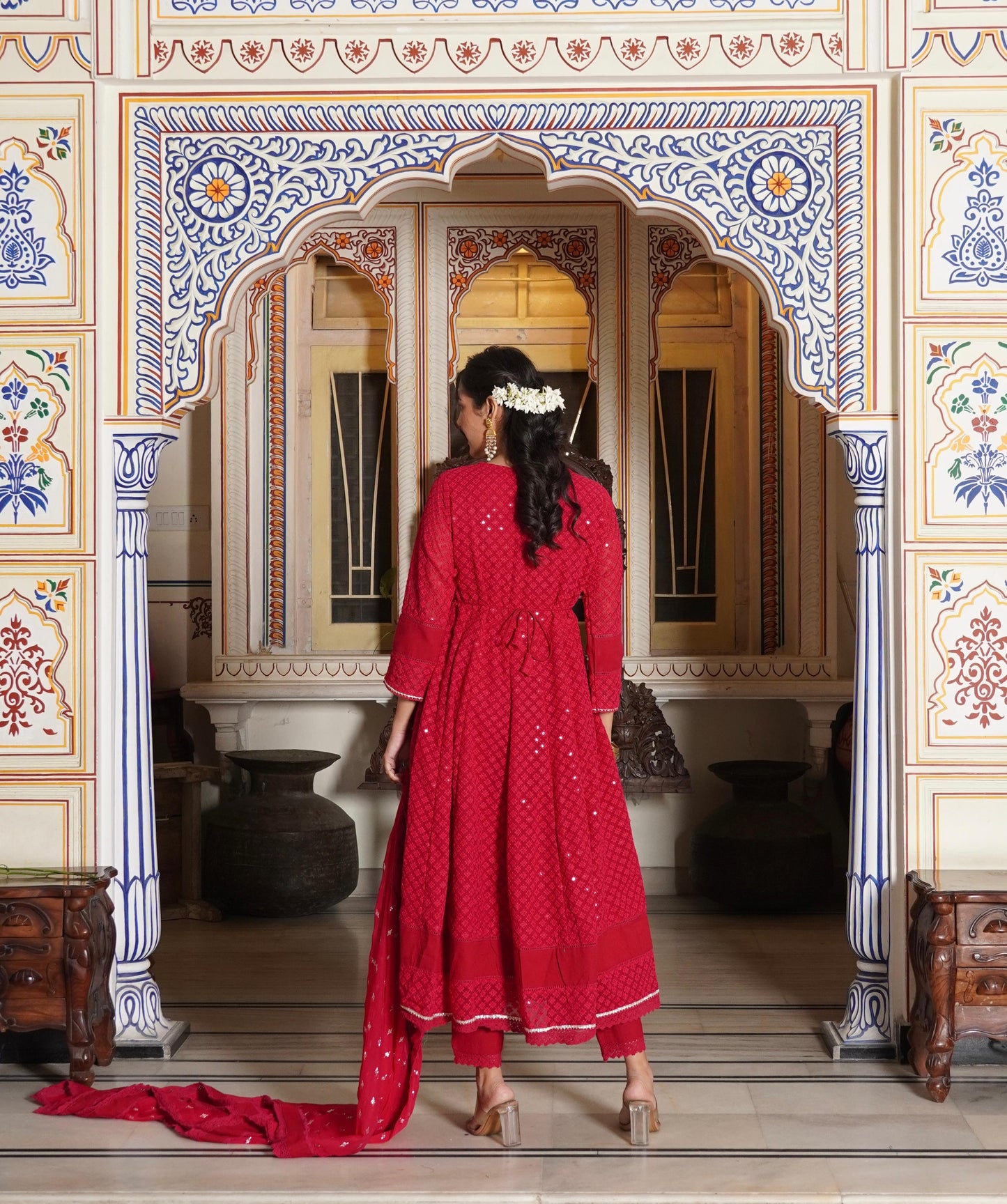 Anarkali Kurti Set (3 piece)