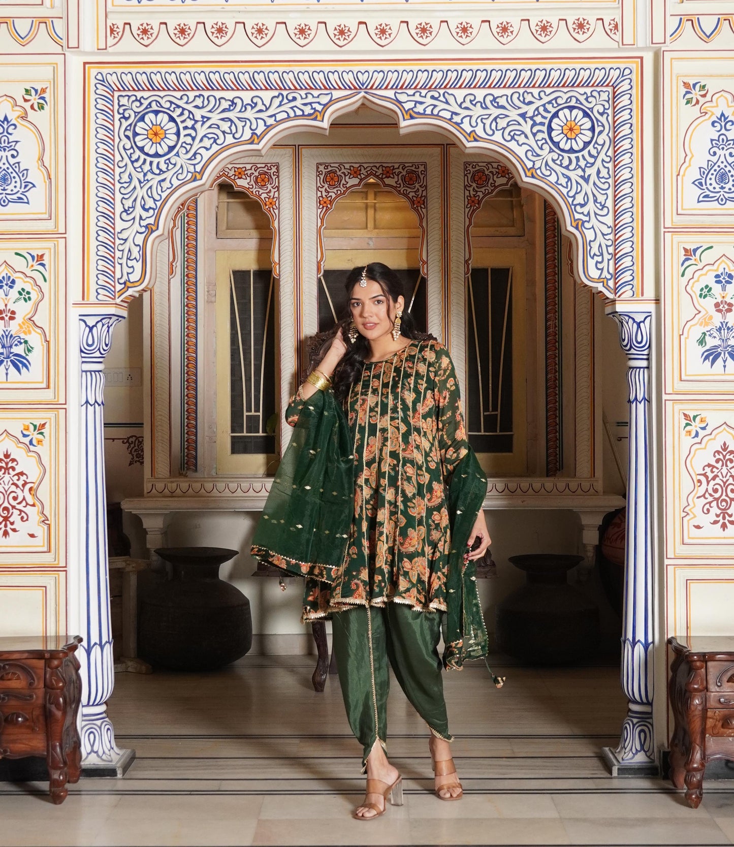 Dhoti Pattern Kurti Set (3 pieces)