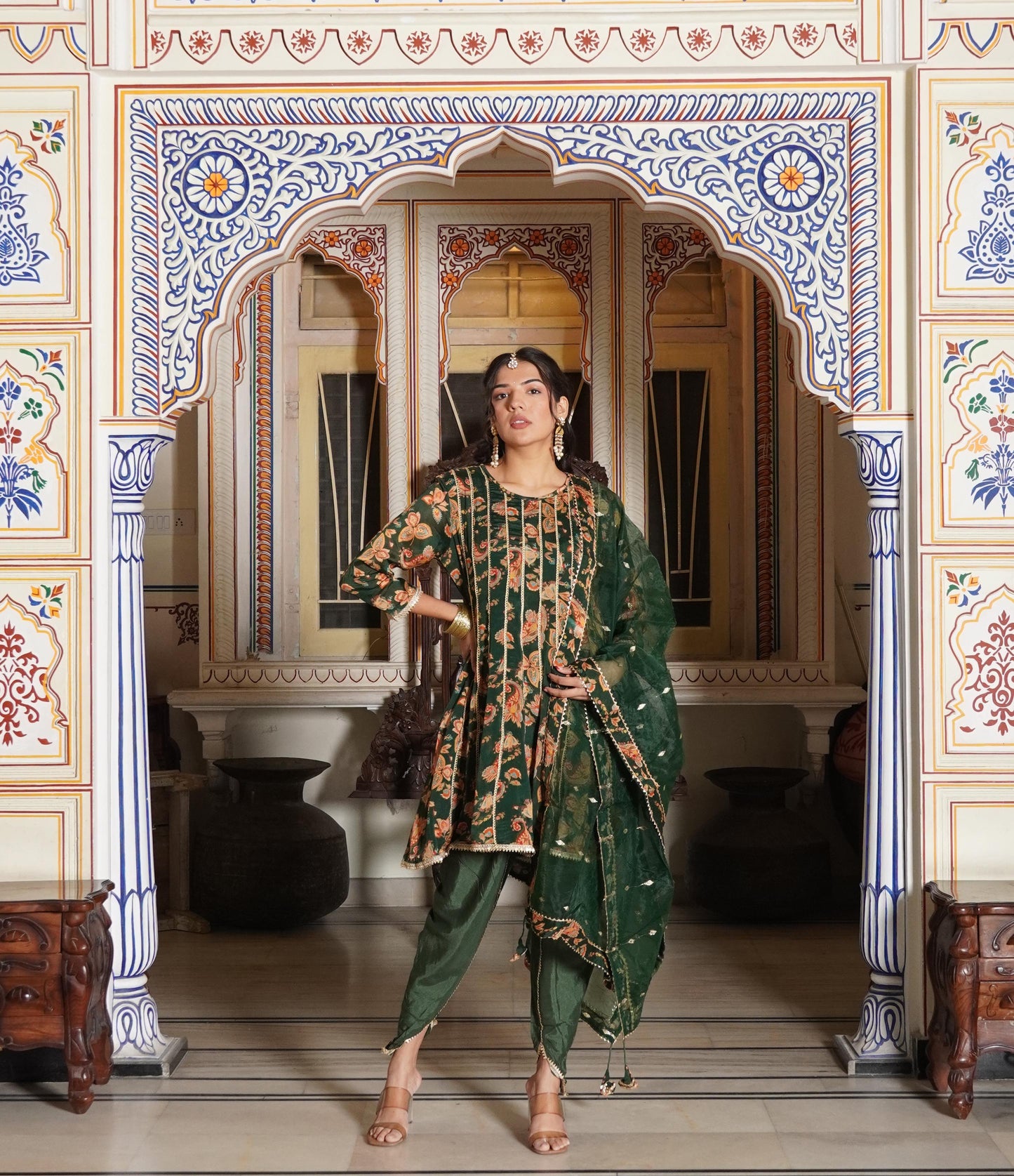 Dhoti Pattern Kurti Set (3 pieces)