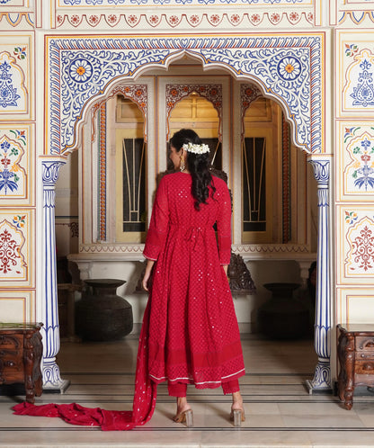 Anarkali Kurti Set (3 piece)