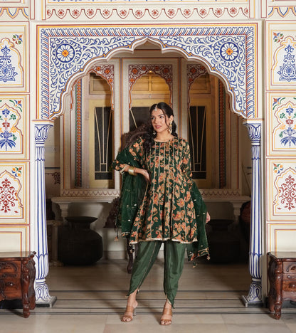 Dhoti Pattern Kurti Set (3 pieces)